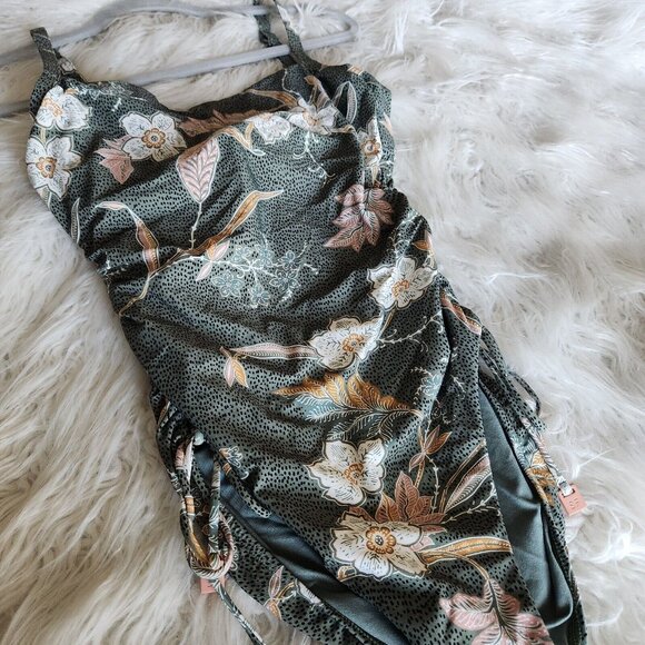 Seafolly Balinese Retreat Maillot One Piece Olive Leaf size USA 8 AU 12DD - Picture 6 of 16